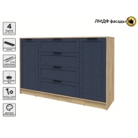 Тумба Тренд КТ-Т160 (Дуб золотой ЛДСП/ Дуб королевский ЛМДФ) Ш1600 В1020 Г451